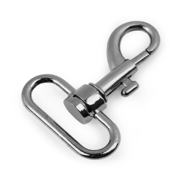 Karabiner Nickel Schwarz - 32 mm